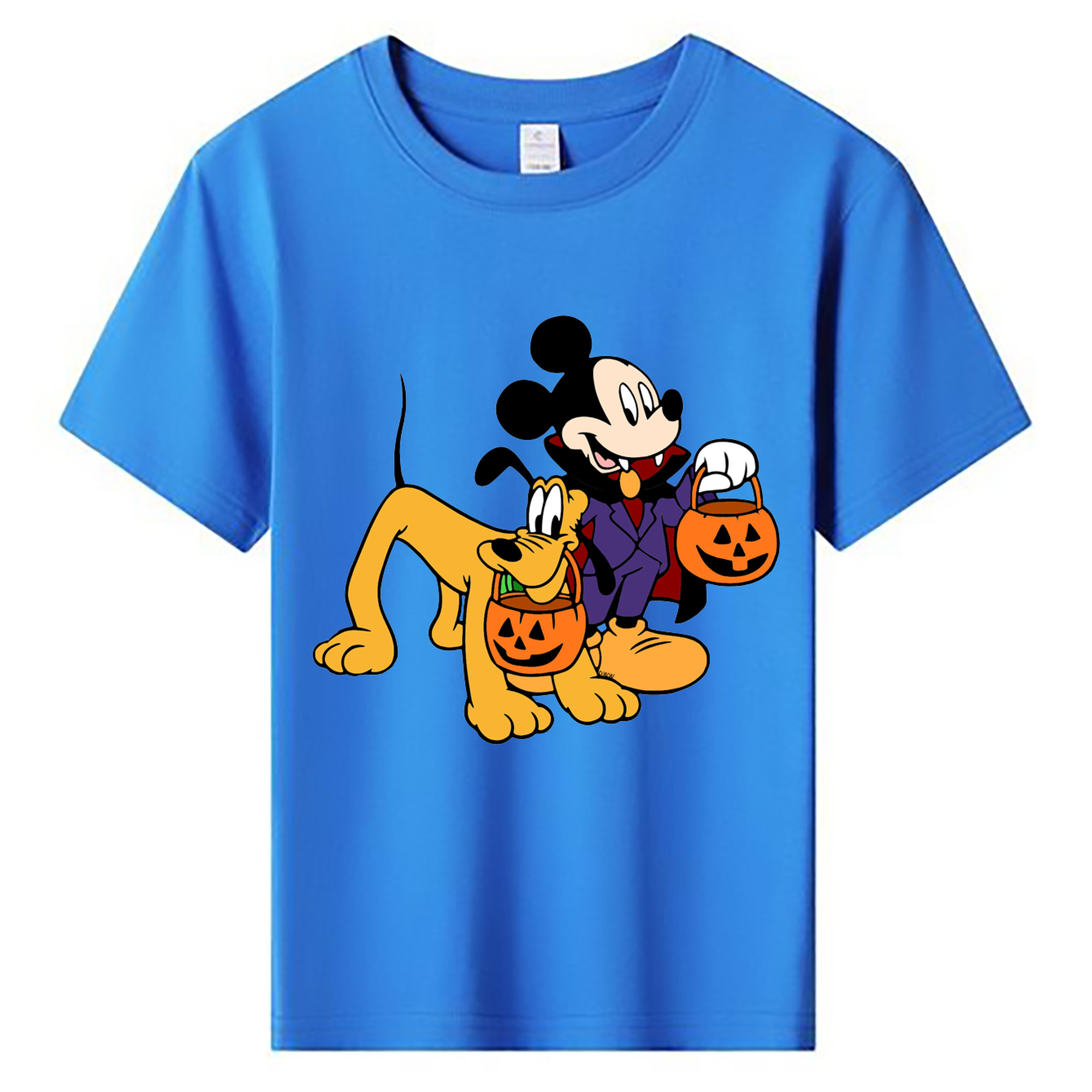 ミッキーマウス Mickey Mouse 綿100％キッズTシャツ（フロントプリント）